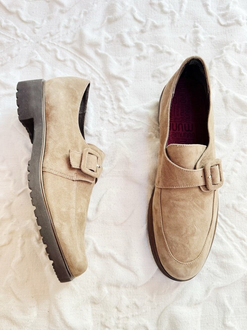 Munro Winslow Munk Strap Loafers Size 10N